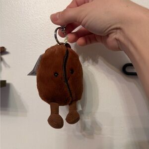 Jellycat espresso bean Keychain